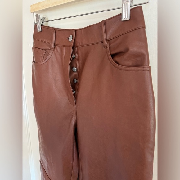 Aritzia Wilfred  Oracle Vegan Leather Pant - Picture 7 of 10